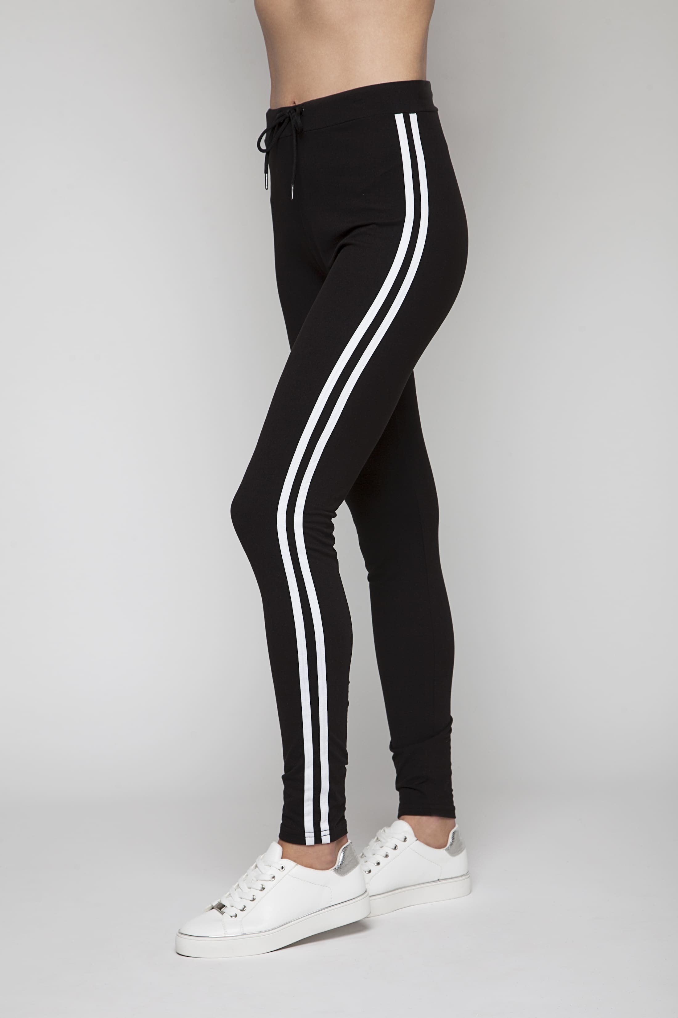 Super soft lounge pants with white stripes