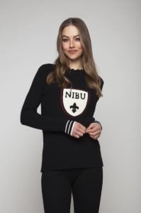 Ekstra blød sweater med nibu logo