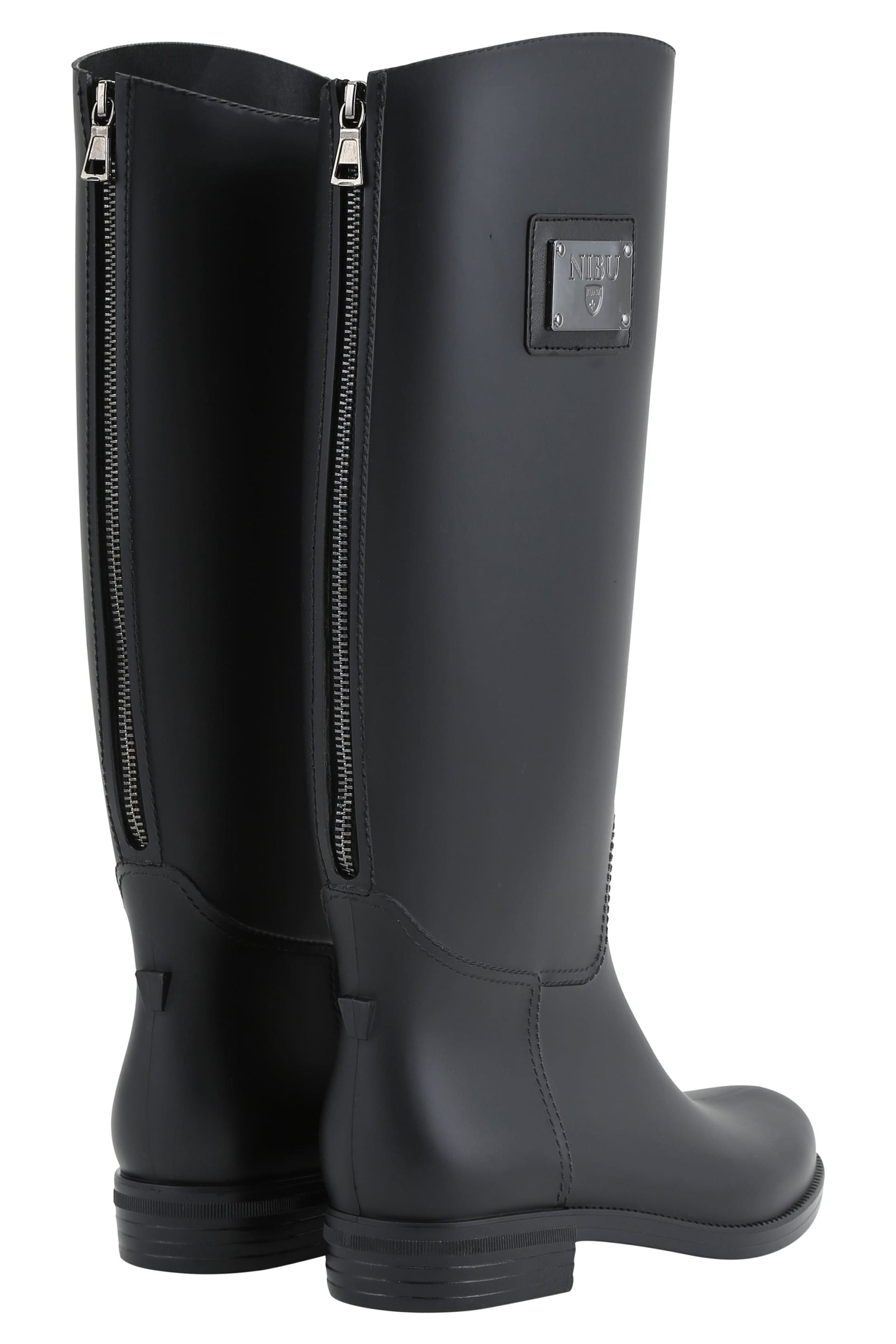 Rainboots with black-colour zipper